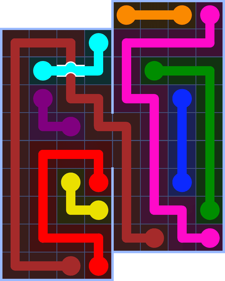 Flow Free 7156 Solution