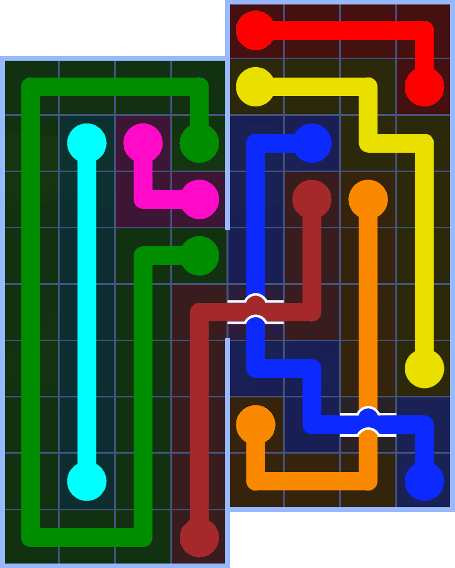 Flow Free 7158 Solution