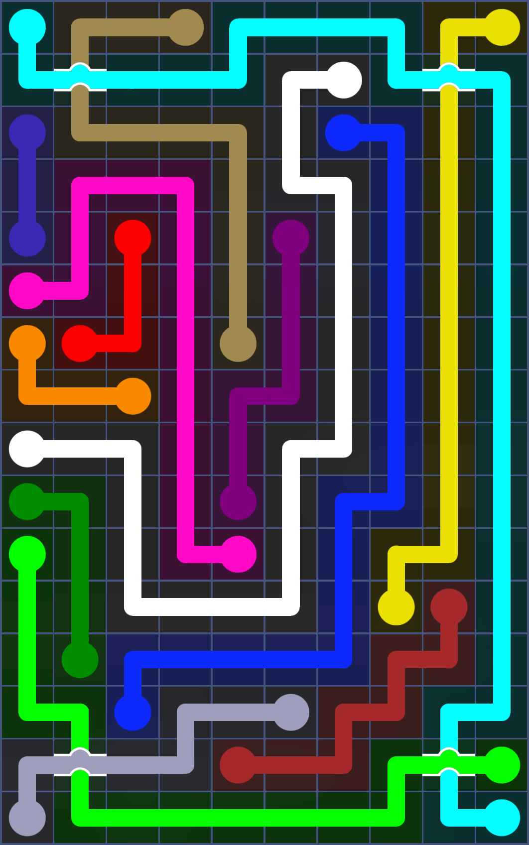 Flow Free 3118 Solution