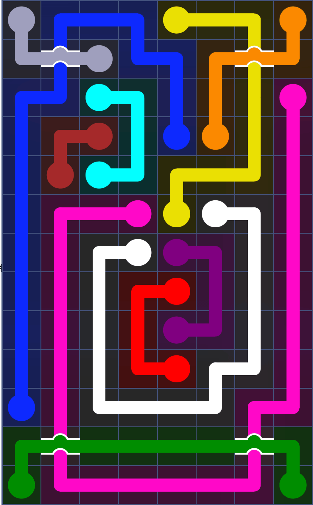 Flow Free 3054 Solution
