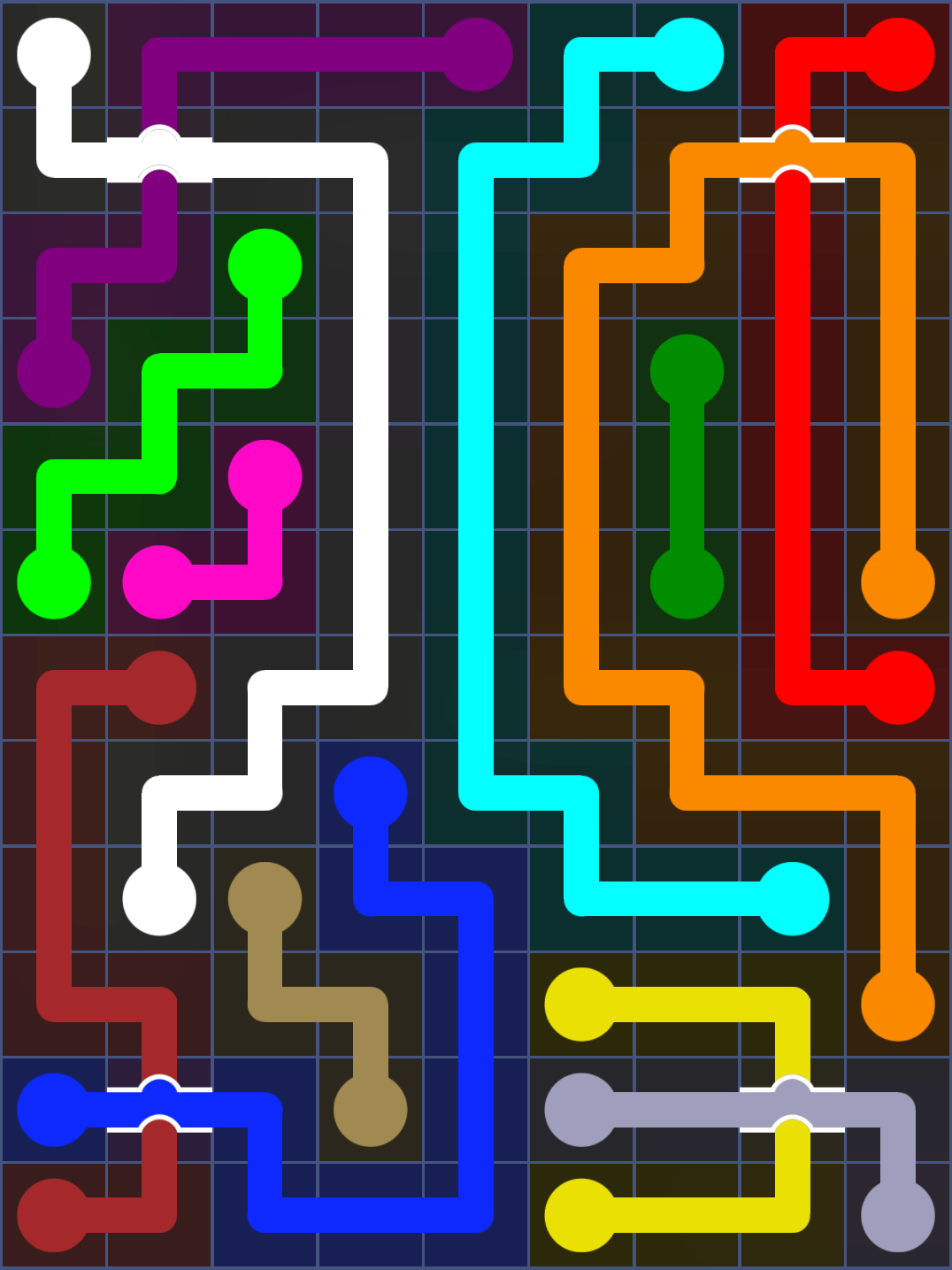 Flow Free 3074 Solution