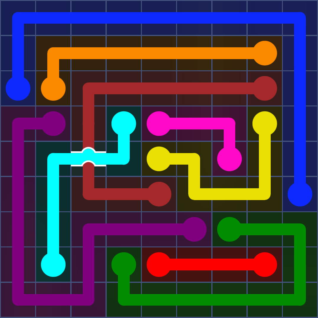 Flow Free 1951 Solution
