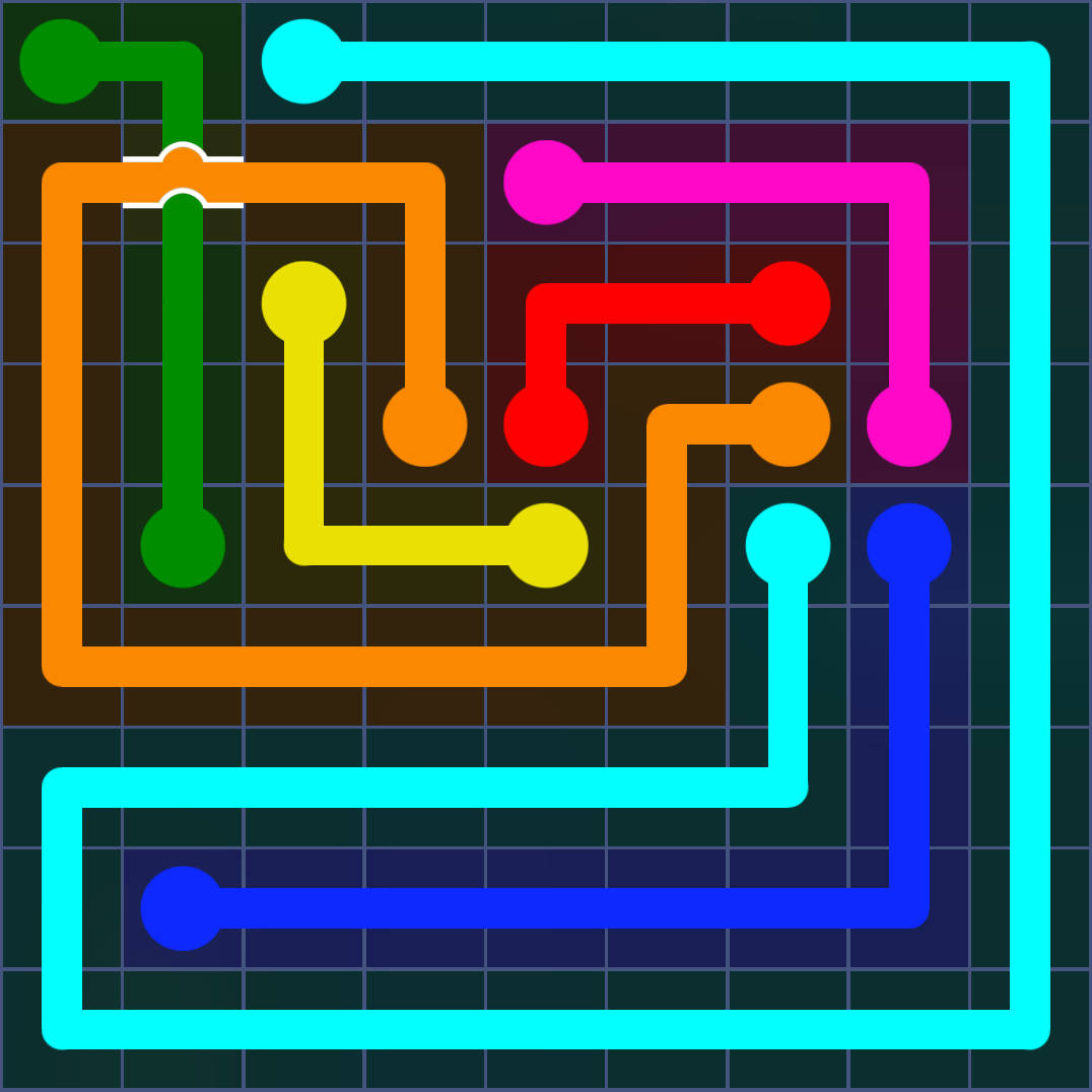Flow Free 1964 Solution