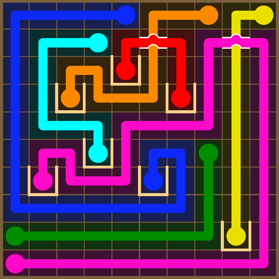 Flow Free 7362 Solution