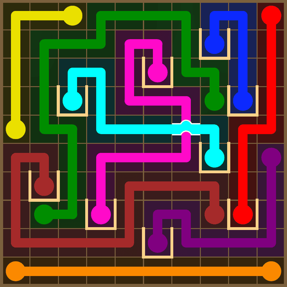 Flow Free 7364 Solution