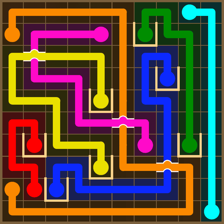 Flow Free 7365 Solution