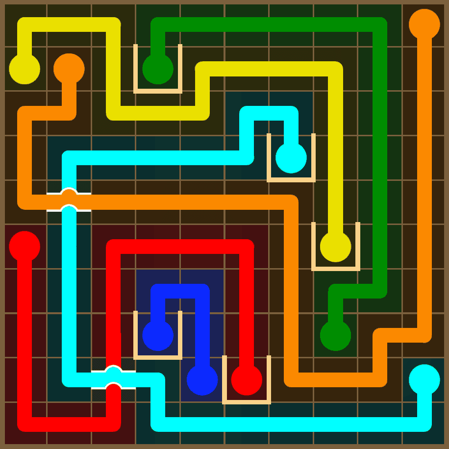 Flow Free 7367 Solution