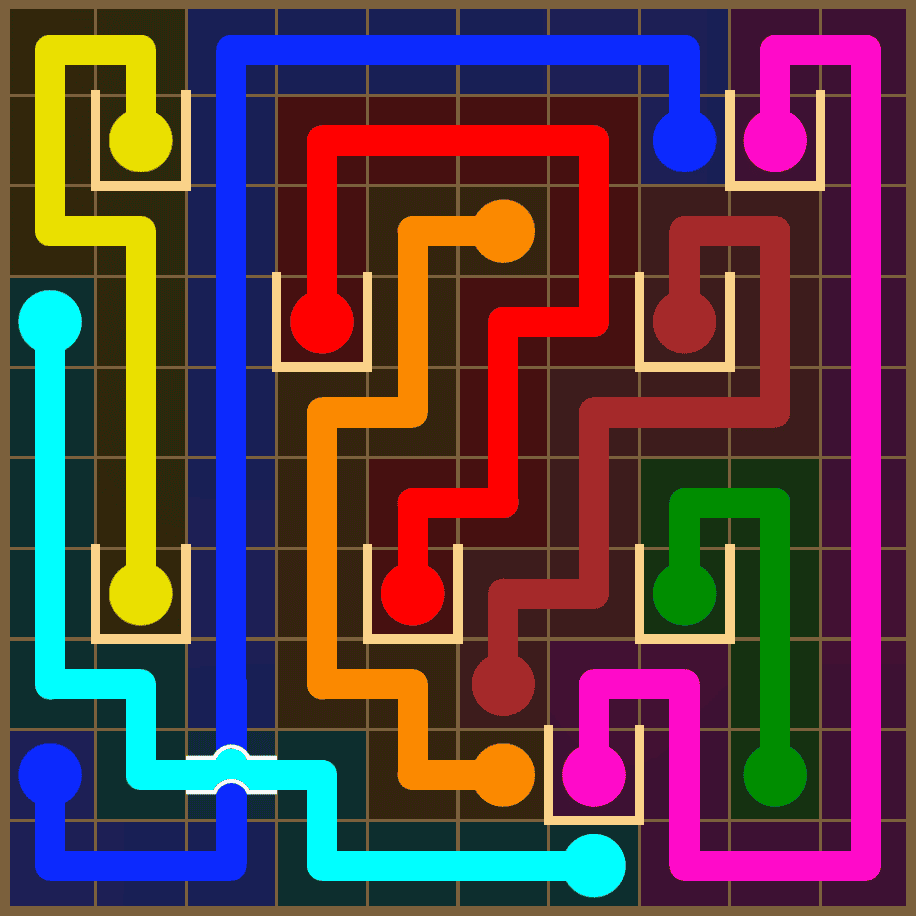 Flow Free 7368 Solution