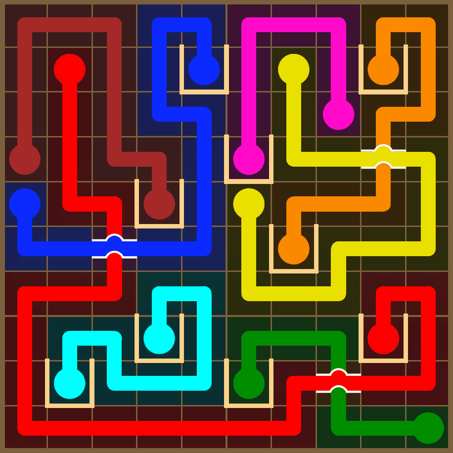 Flow Free 7371 Solution