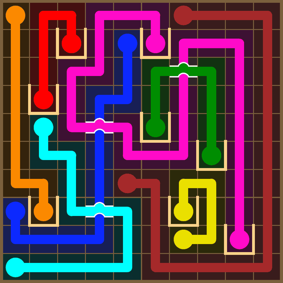 Flow Free 7373 Solution