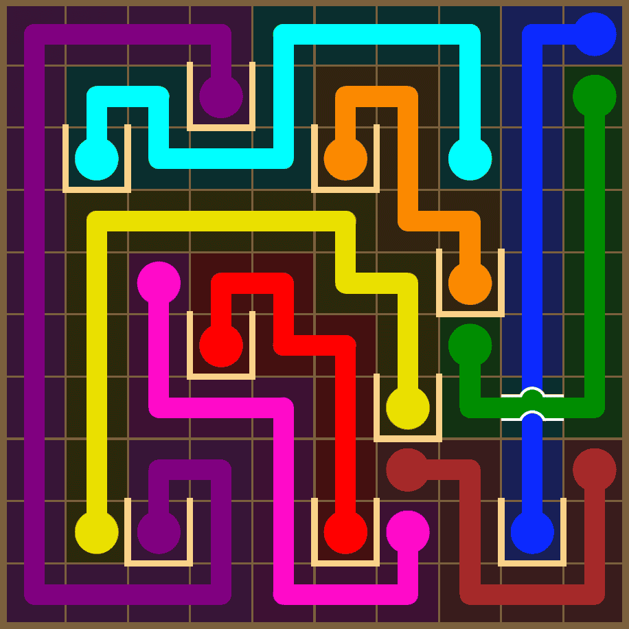 Flow Free 7376 Solution