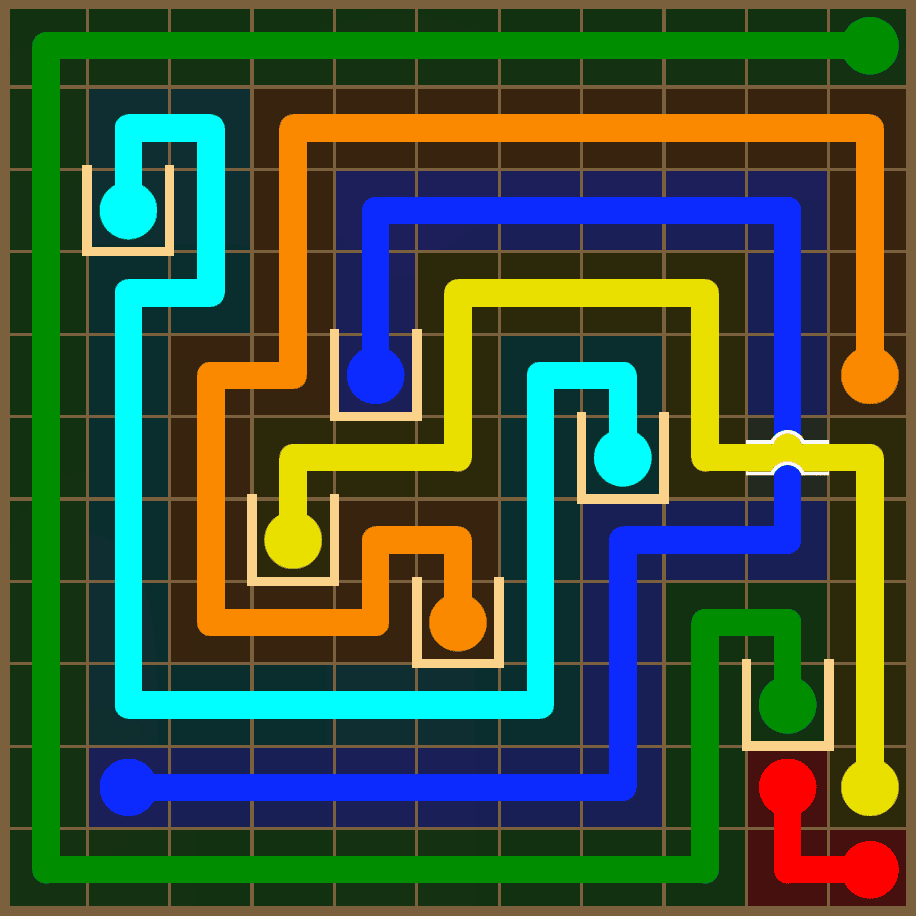 Flow Free 7392 Solution