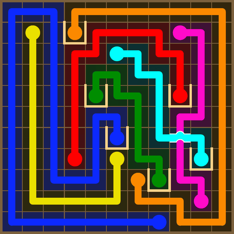 Flow Free 7394 Solution