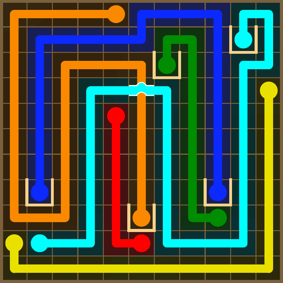 Flow Free 7395 Solution