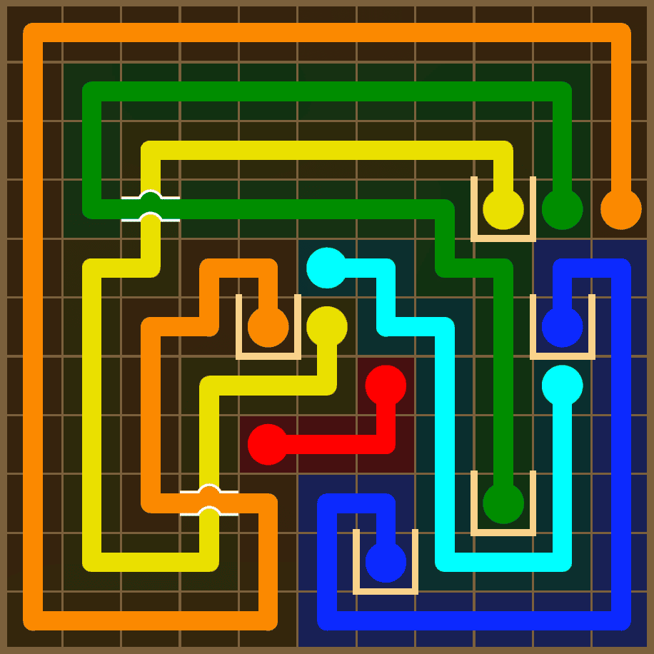 Flow Free 7406 Solution