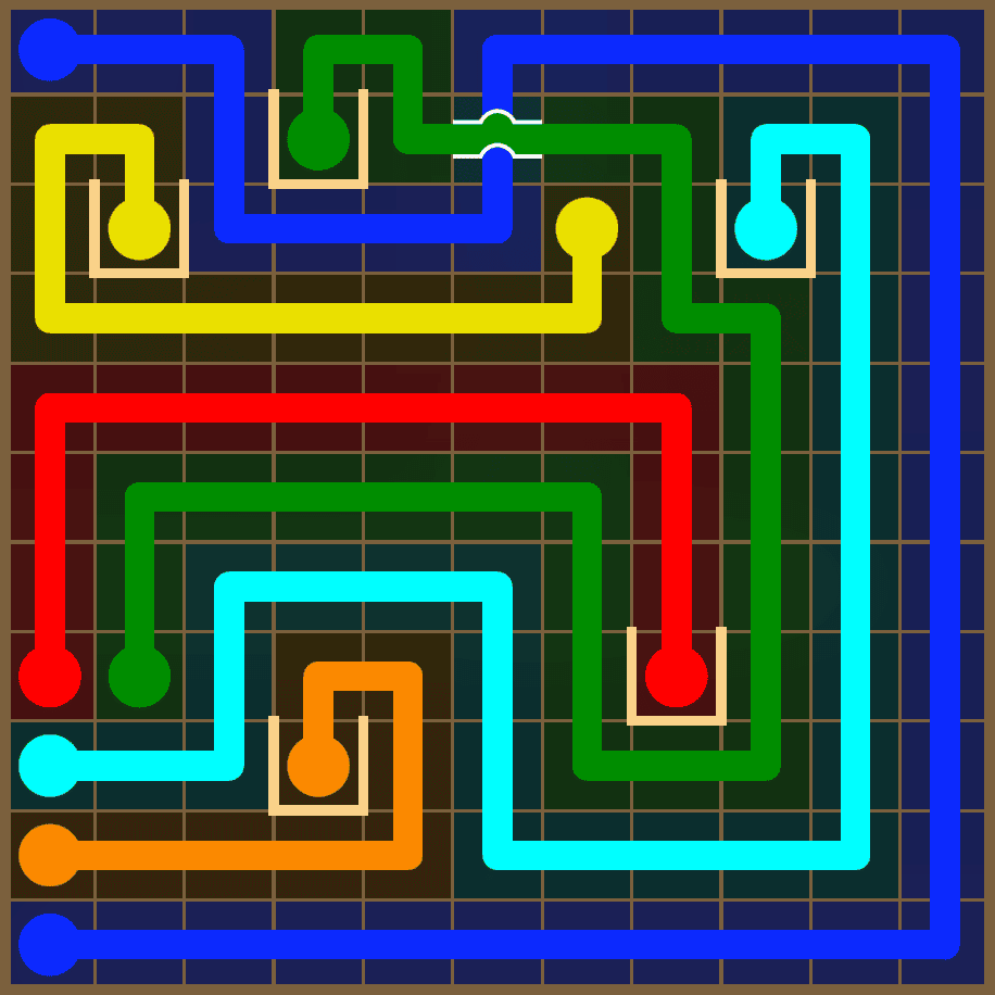 Flow Free 7409 Solution