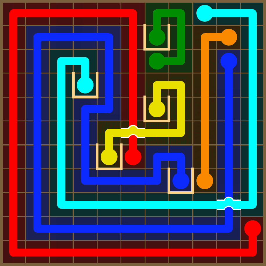 Flow Free 7382 Solution