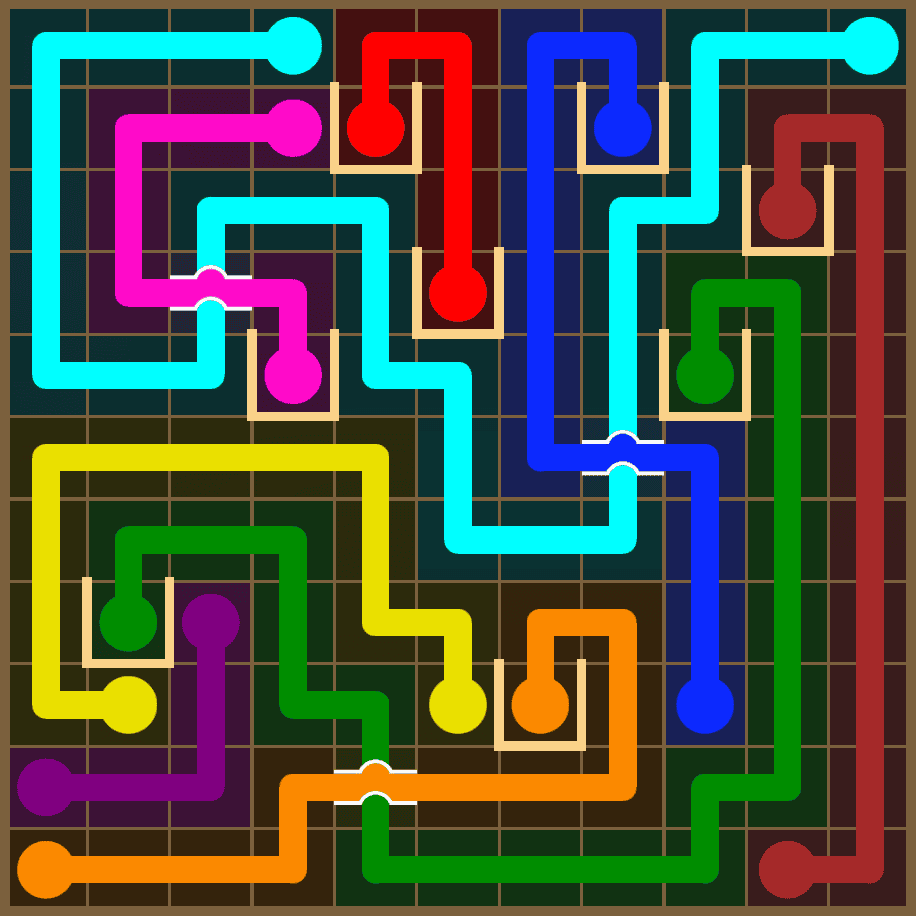 Flow Free 7385 Solution