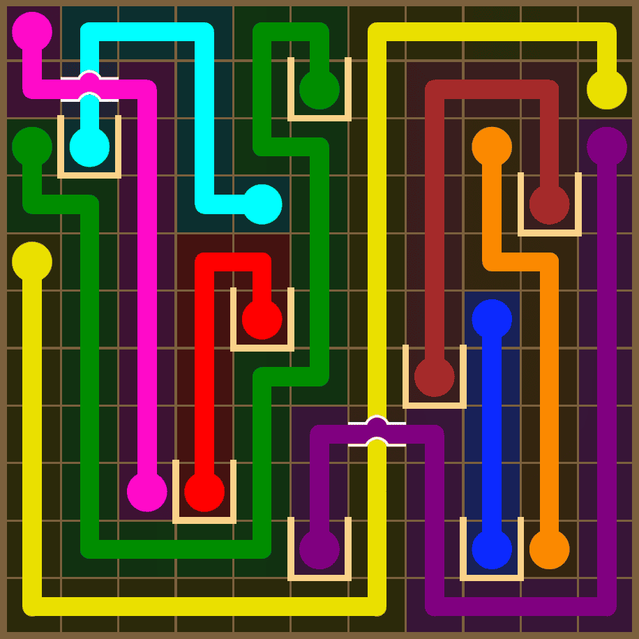 Flow Free 7386 Solution