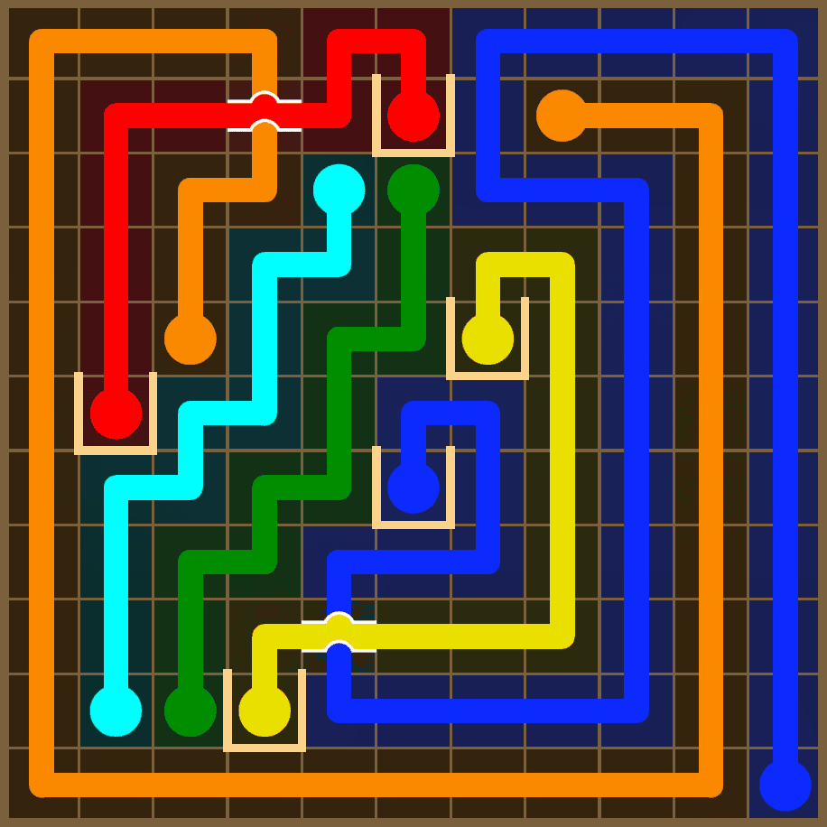 Flow Free 7388 Solution