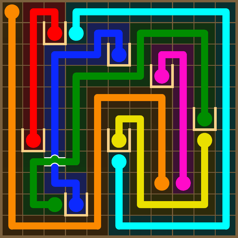 Flow Free 7389 Solution