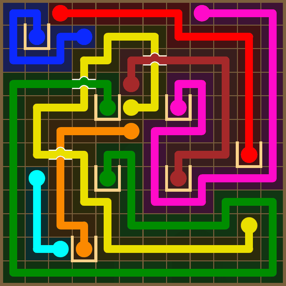 Flow Free 7418 Solution