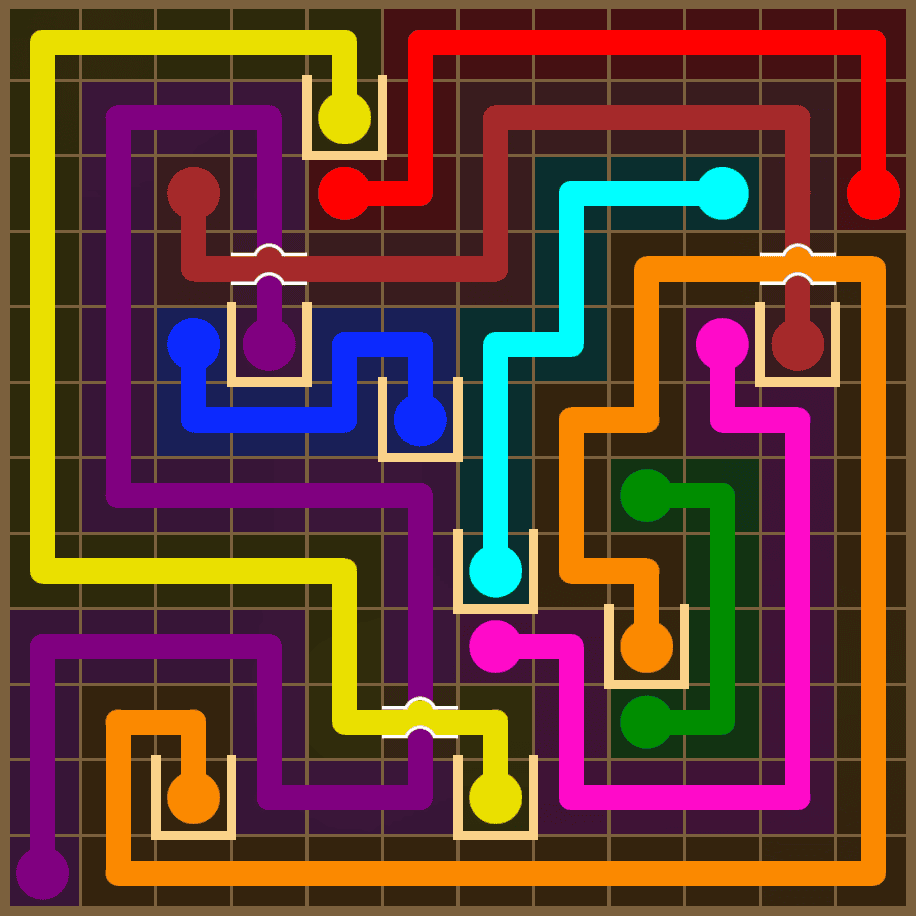 Flow Free 7424 Solution