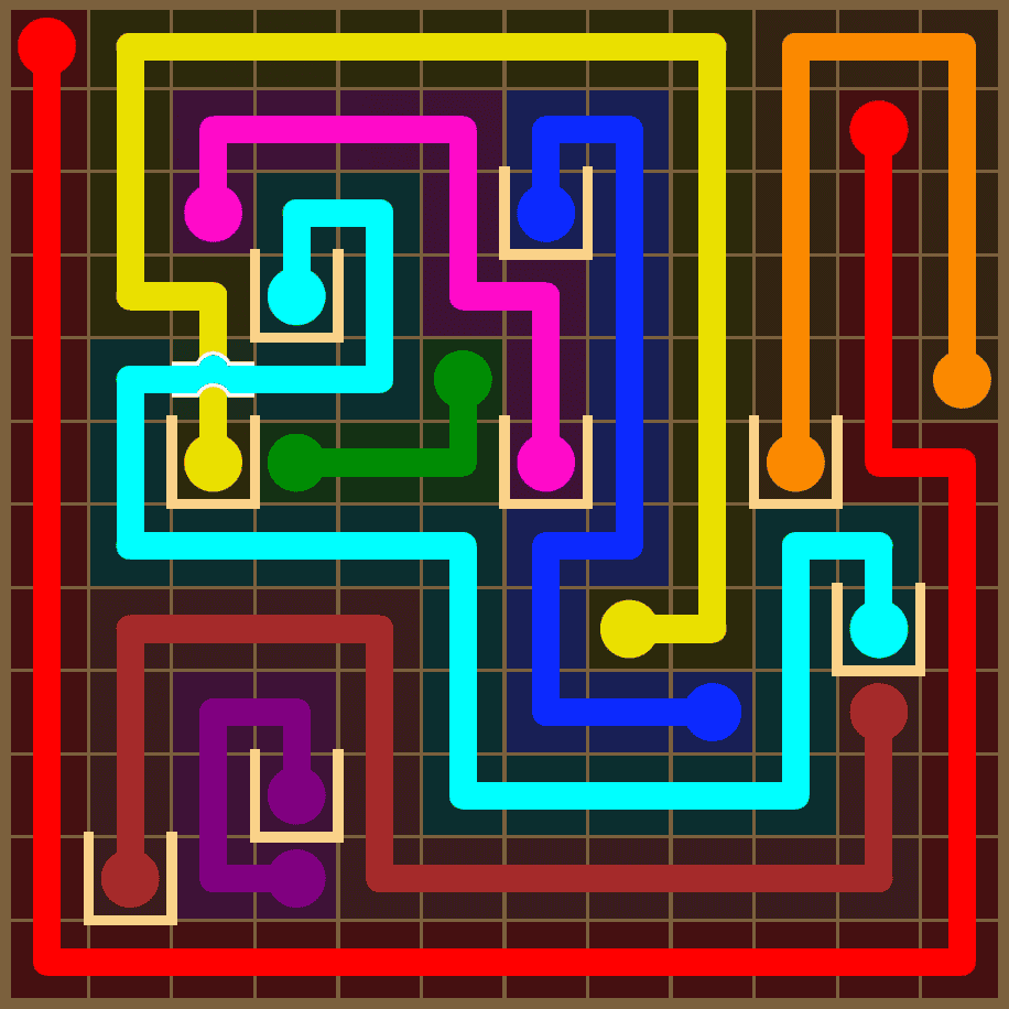 Flow Free 7437 Solution