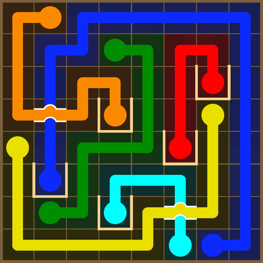 Flow Free 7302 Solution