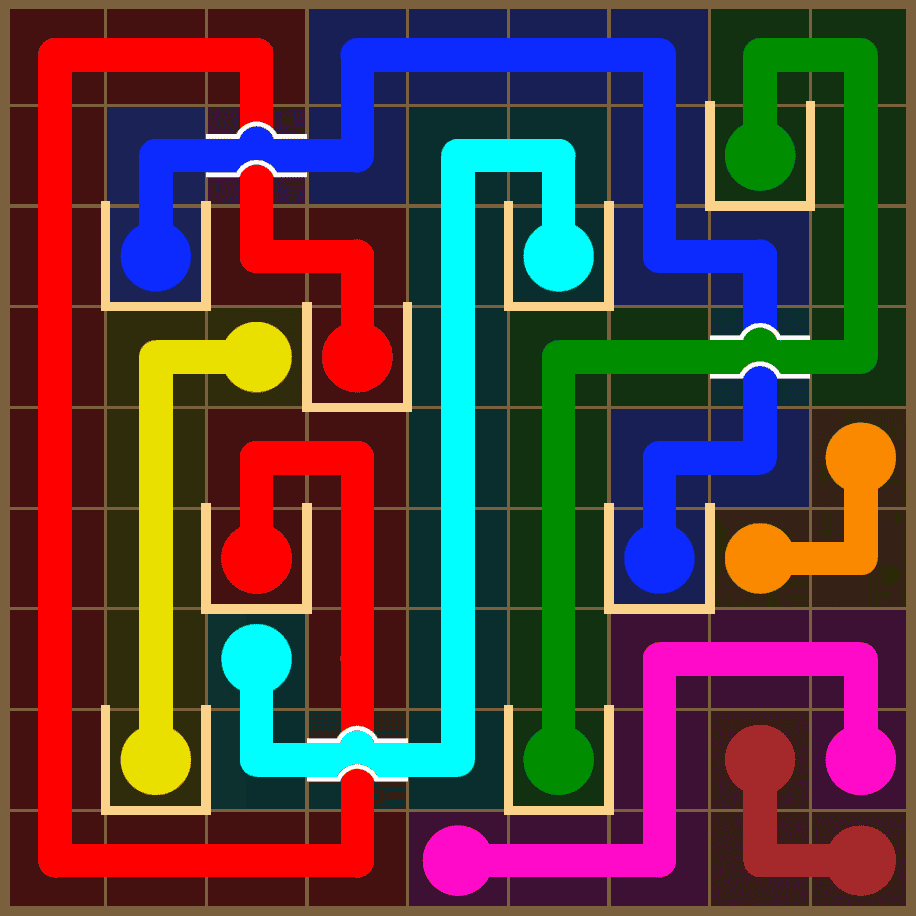 Flow Free 7324 Solution