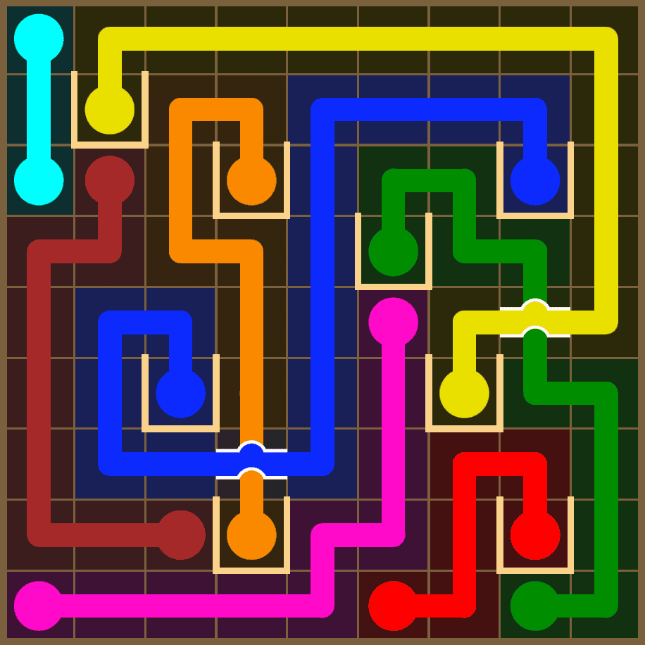 Flow Free 7327 Solution