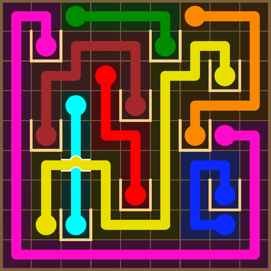 Flow Free 7328 Solution