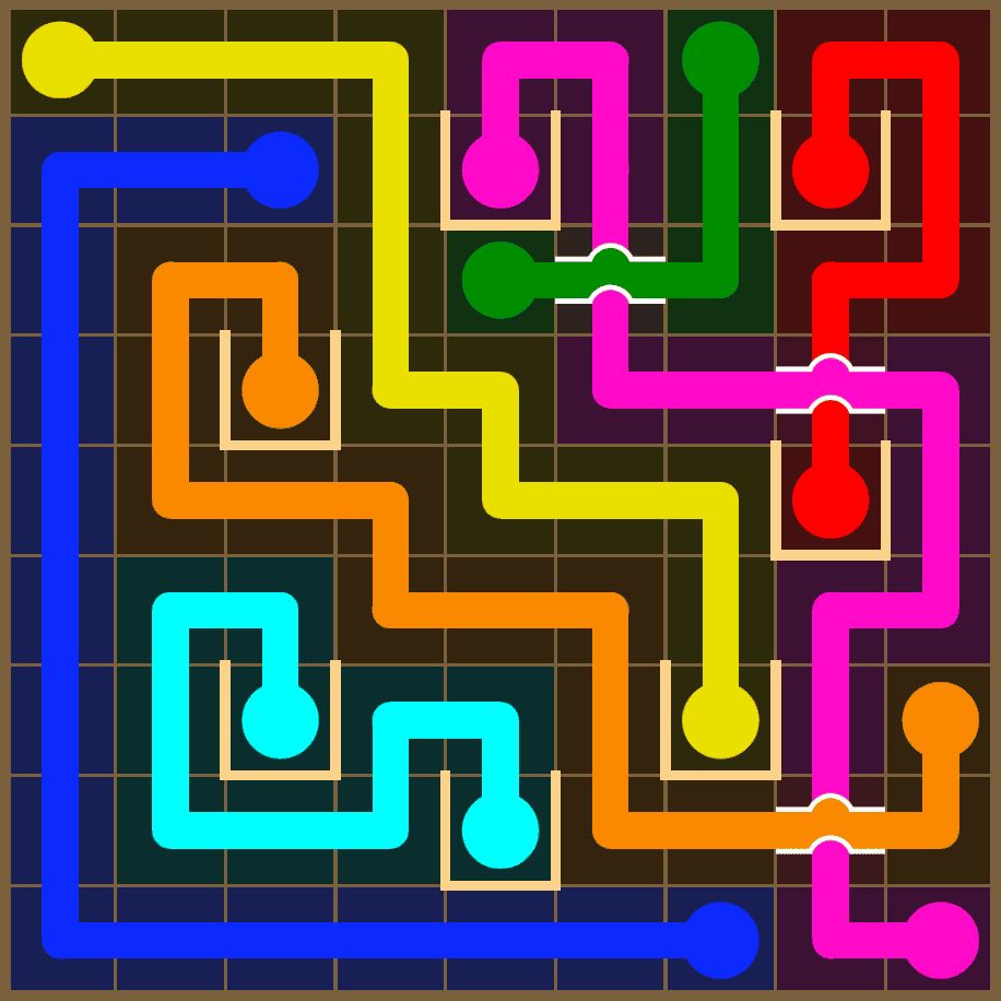 Flow Free 7332 Solution