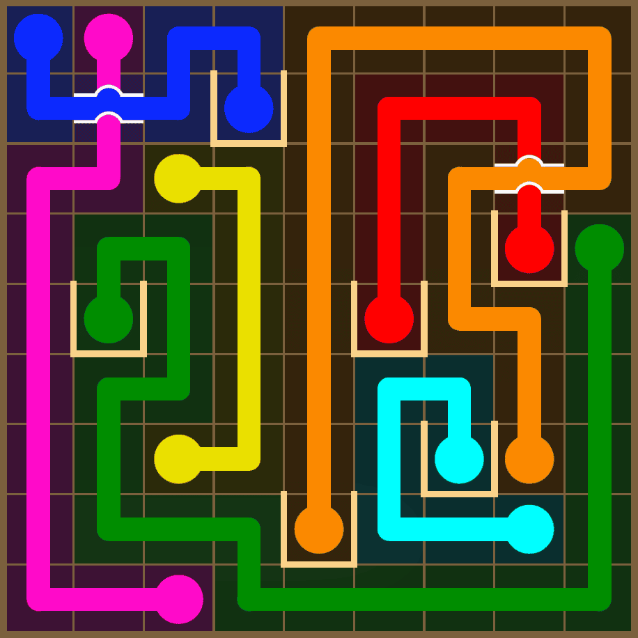 Flow Free 7334 Solution