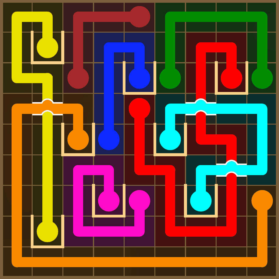 Flow Free 7343 Solution