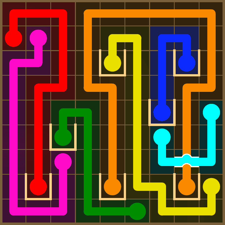 Flow Free 7345 Solution