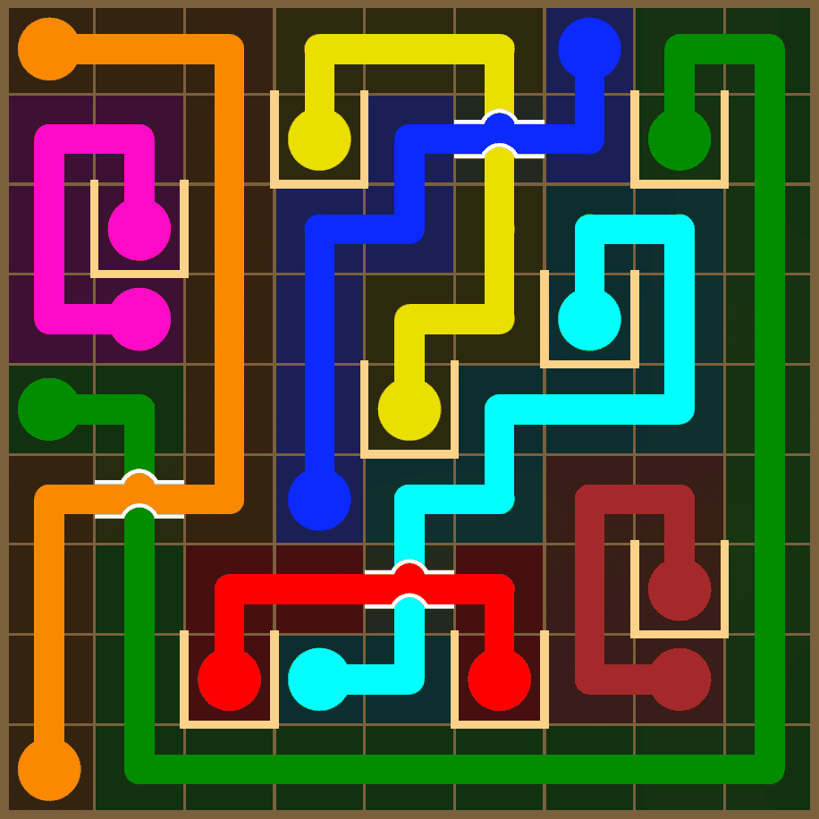 Flow Free 7346 Solution