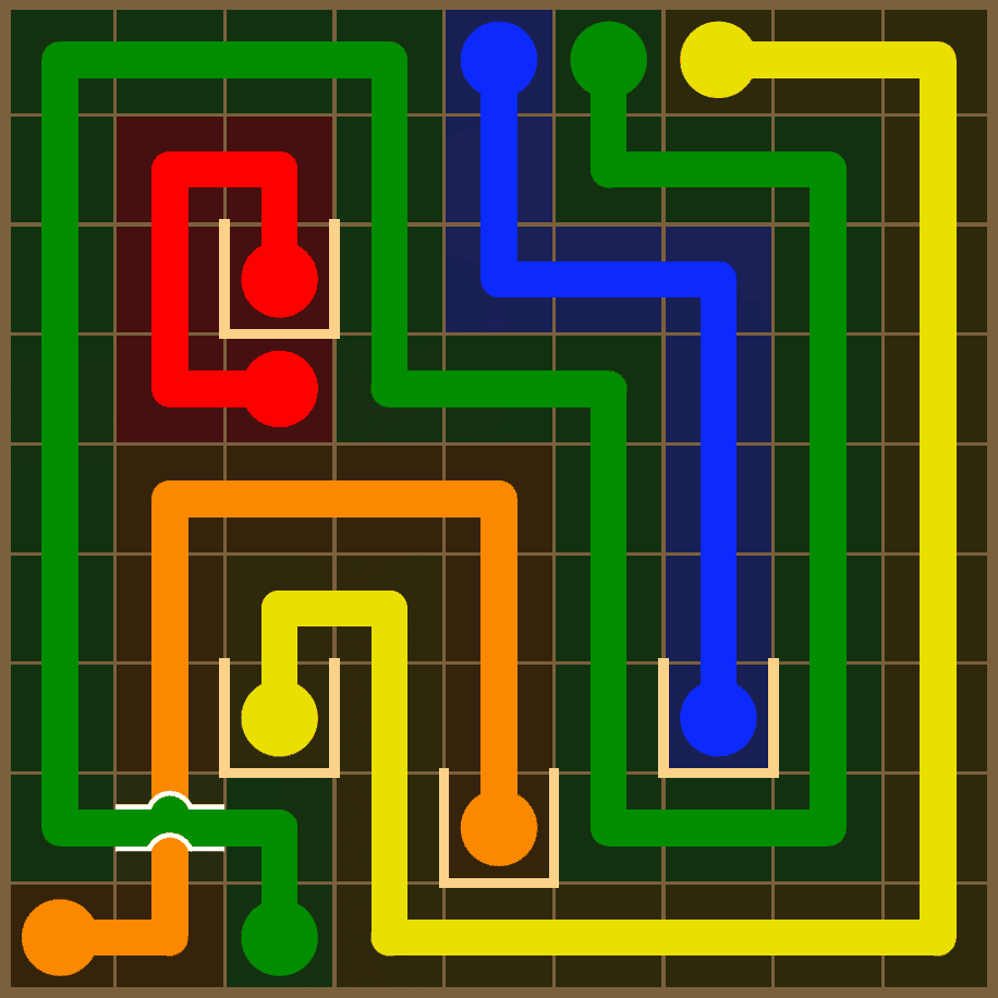 Flow Free 7347 Solution