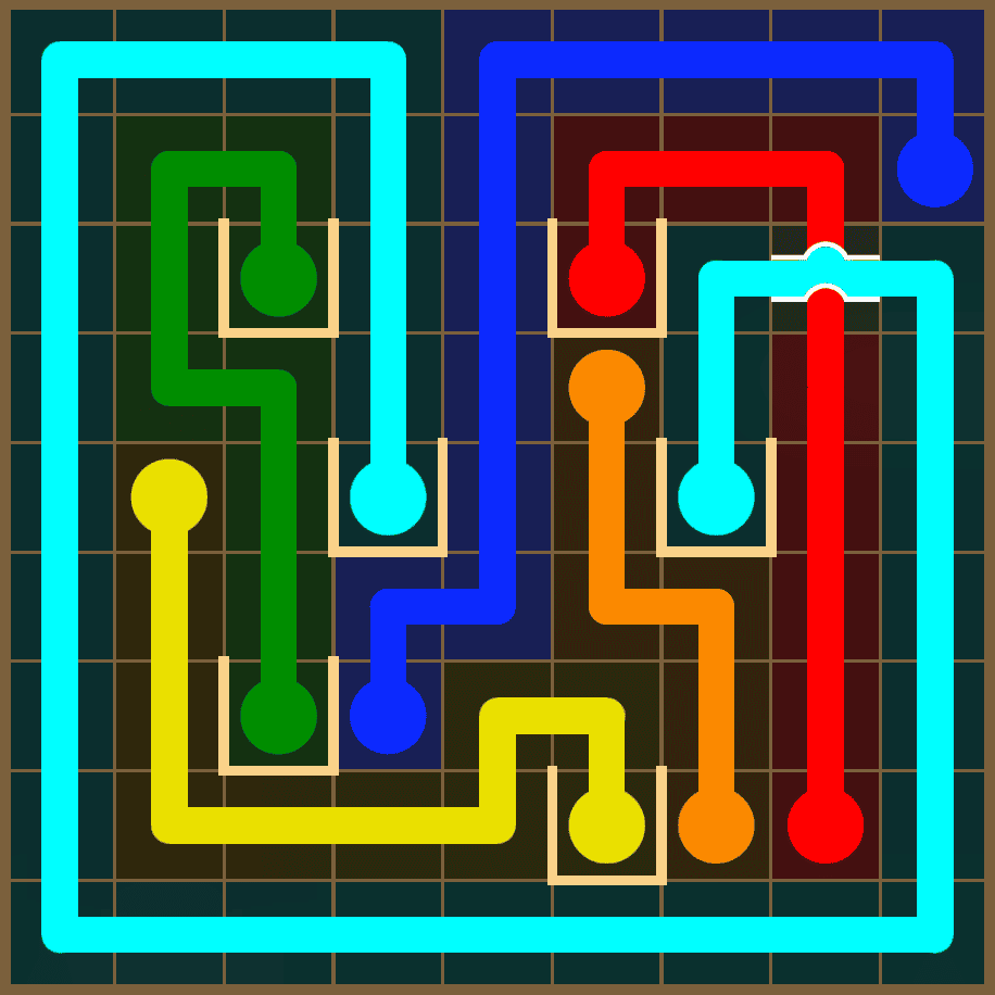 Flow Free 7349 Solution