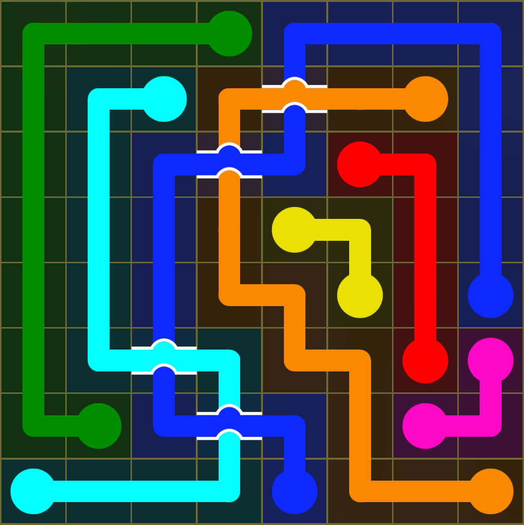 Flow Free 3458 Solution