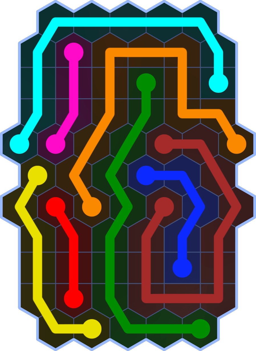 Flow Free 2054 Solution