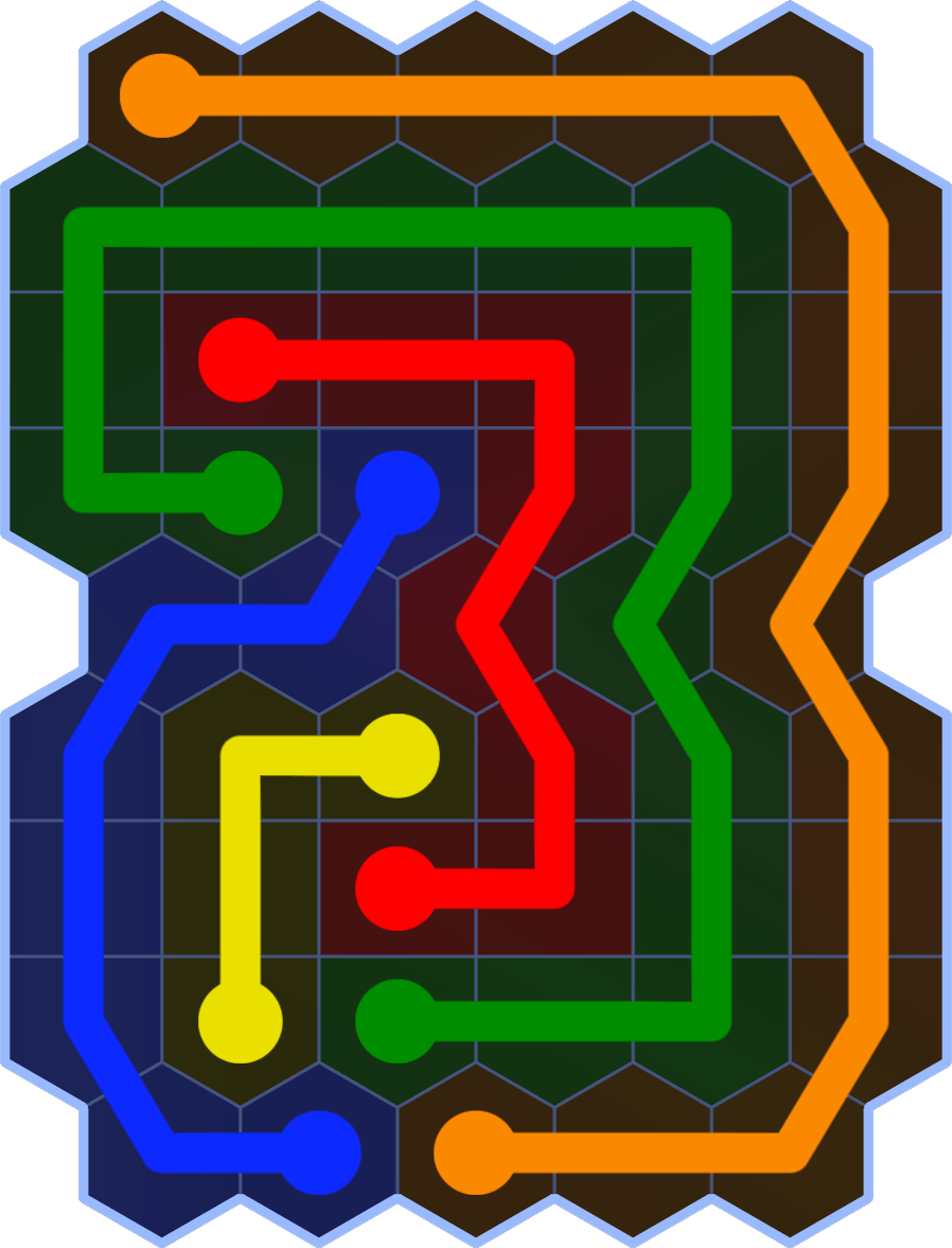 Flow Free 1964 Solution