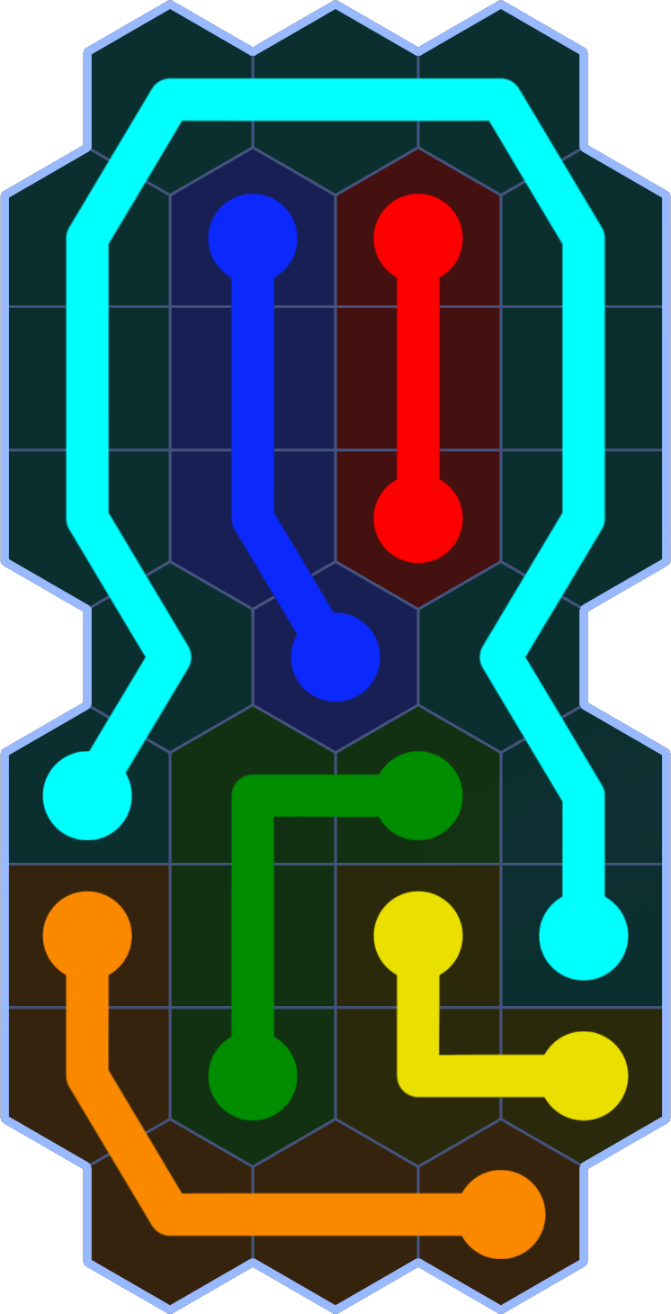 Flow Free 1954 Solution