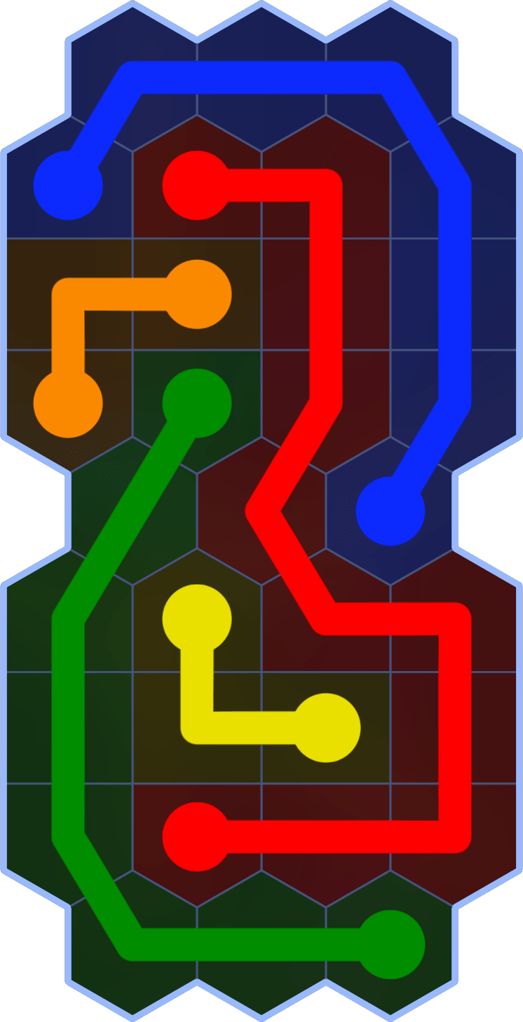 Flow Free 1958 Solution