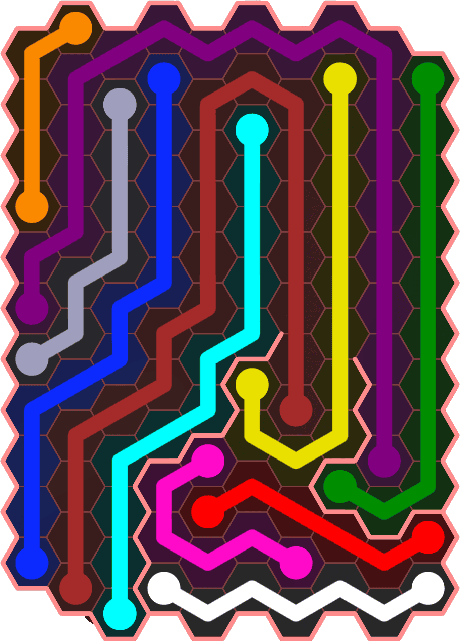 Flow Free 5438 Solution