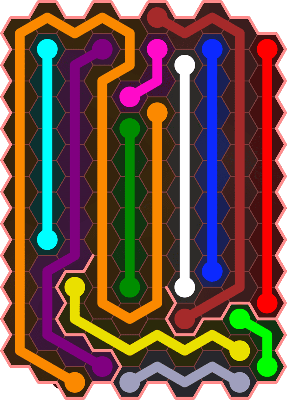 Flow Free 5458 Solution