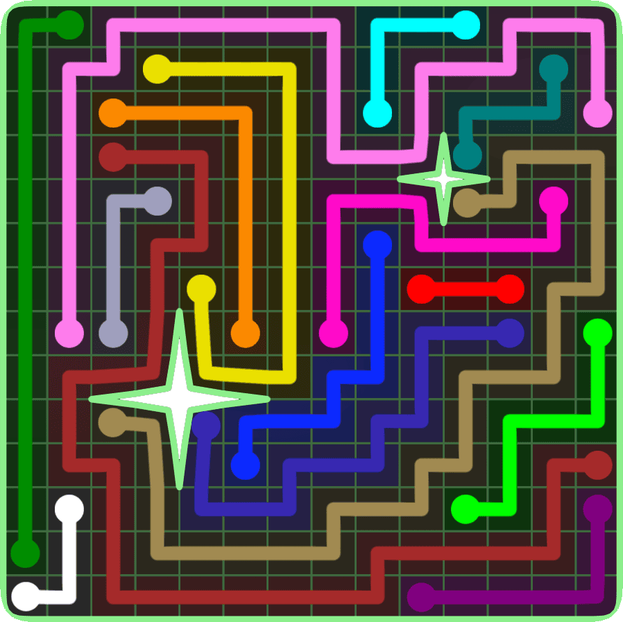 Flow Free 6672 Solution