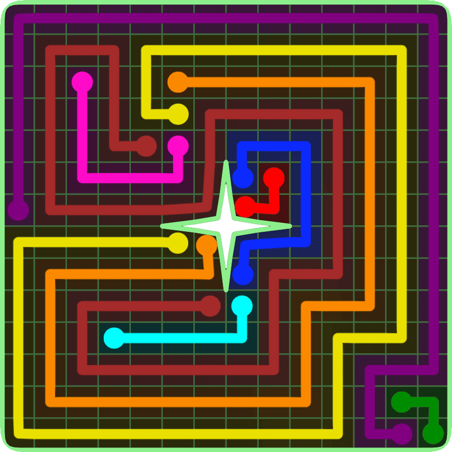 Flow Free 6686 Solution