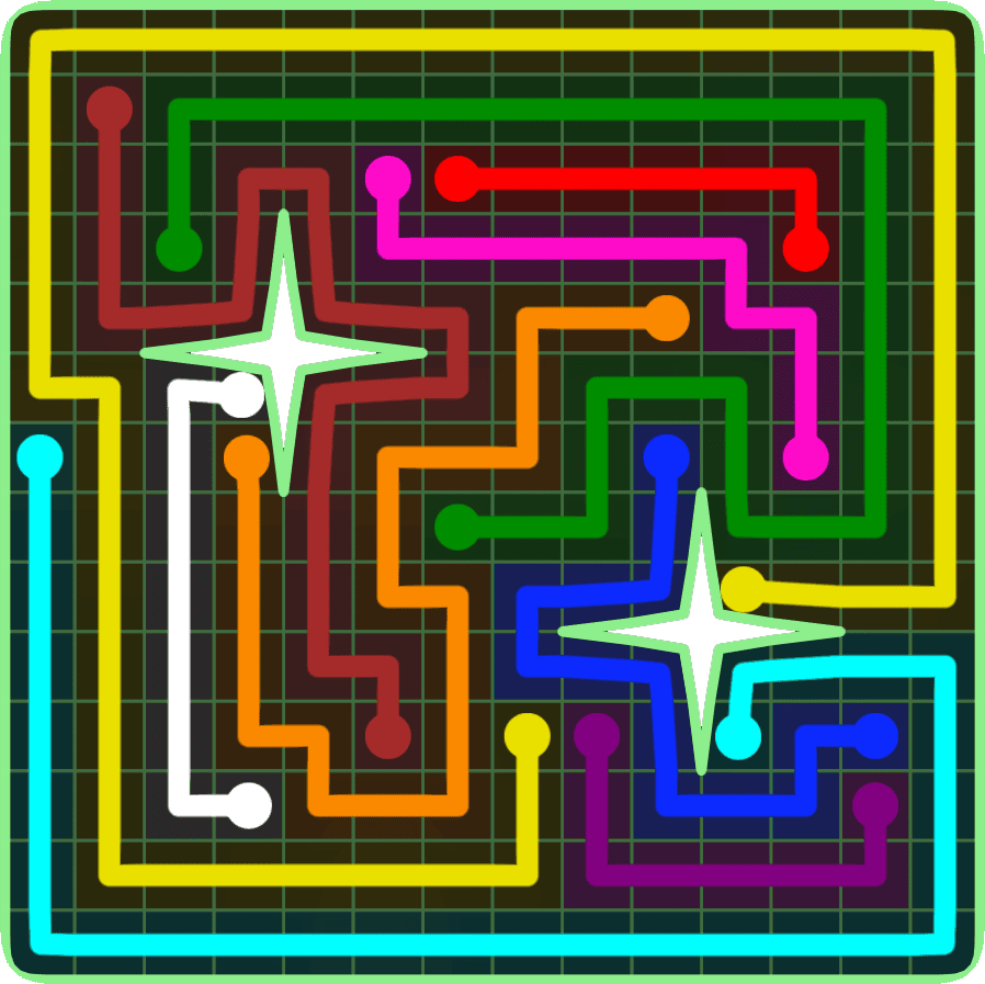 Flow Free 6688 Solution