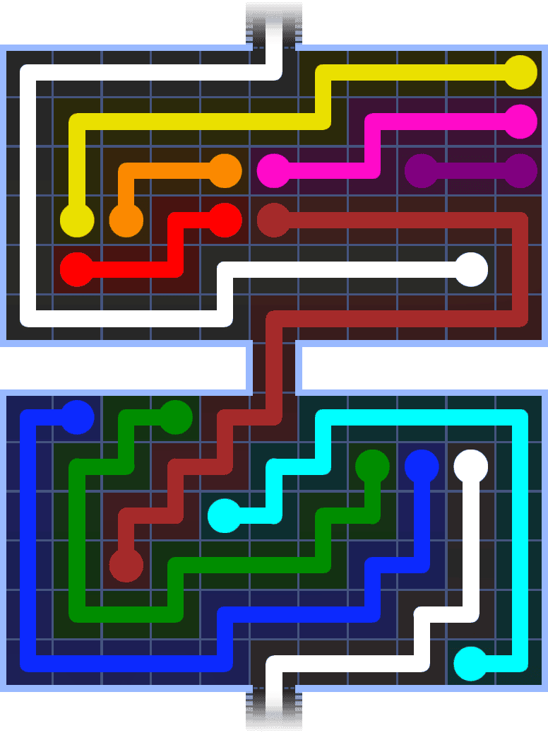 Flow Free Warps 1417 Solution